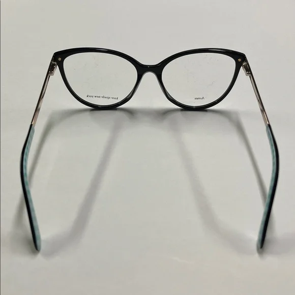 KATE SPADE NWOT Modern Cat Eye 54-16-140 Mint/WHT Gingham Gold Accent Frame - Picture 6 of 16